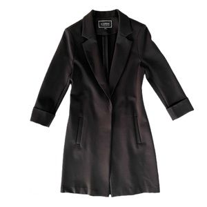 NWOT le chateau 3/4 Sleeve Long Black Blazer/Jacket, XS, made in Canada